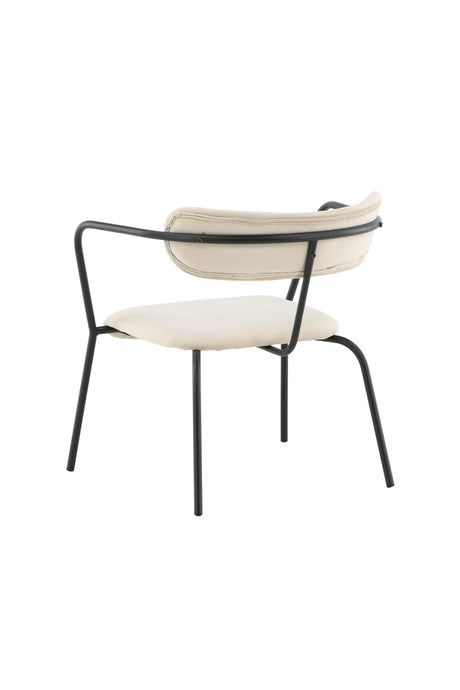 Duffy Sessel - beige/Polyester - Samt - Sessel - ALVAHOME