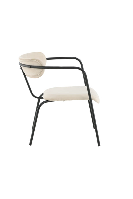 Duffy Sessel - beige/Polyester - Samt - Sessel - ALVAHOME