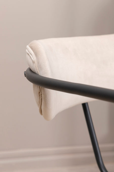 Duffy Sessel - beige/Polyester - Samt - Sessel - ALVAHOME