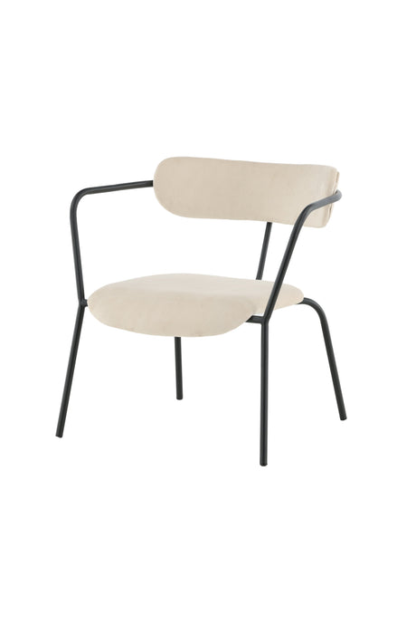 Duffy Sessel - beige/Polyester - Samt - Sessel - ALVAHOME