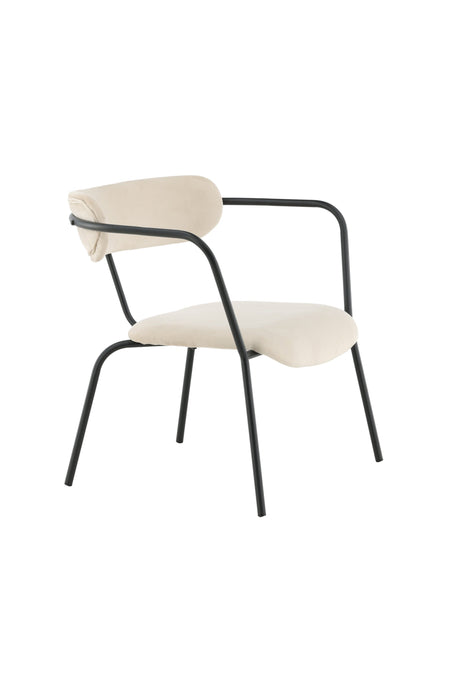 Duffy Sessel - beige/Polyester - Samt - Sessel - ALVAHOME