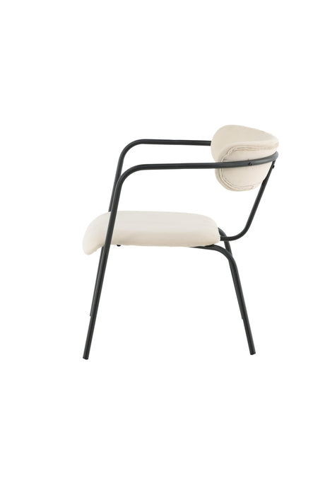 Duffy Sessel - beige/Polyester - Samt - Sessel - ALVAHOME
