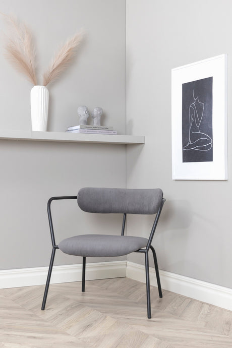 Duffy Sessel - grau/Polyester - Kord - Sessel - ALVAHOME