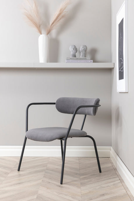 Duffy Sessel - grau/Polyester - Kord - Sessel - ALVAHOME