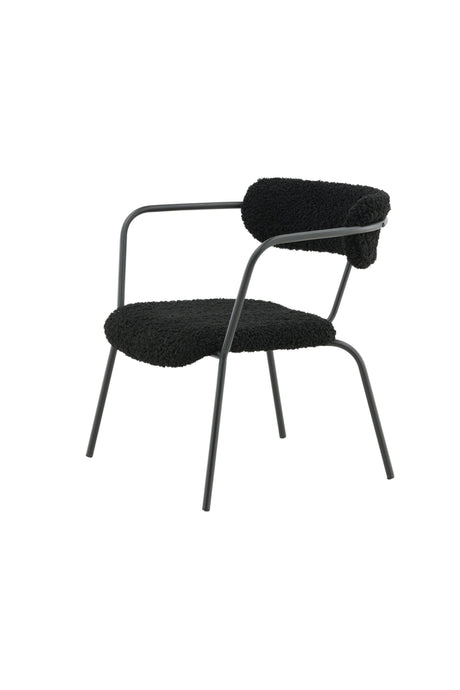 Duffy Sessel - schwarz/Polyester - Teddy - Sessel - ALVAHOME