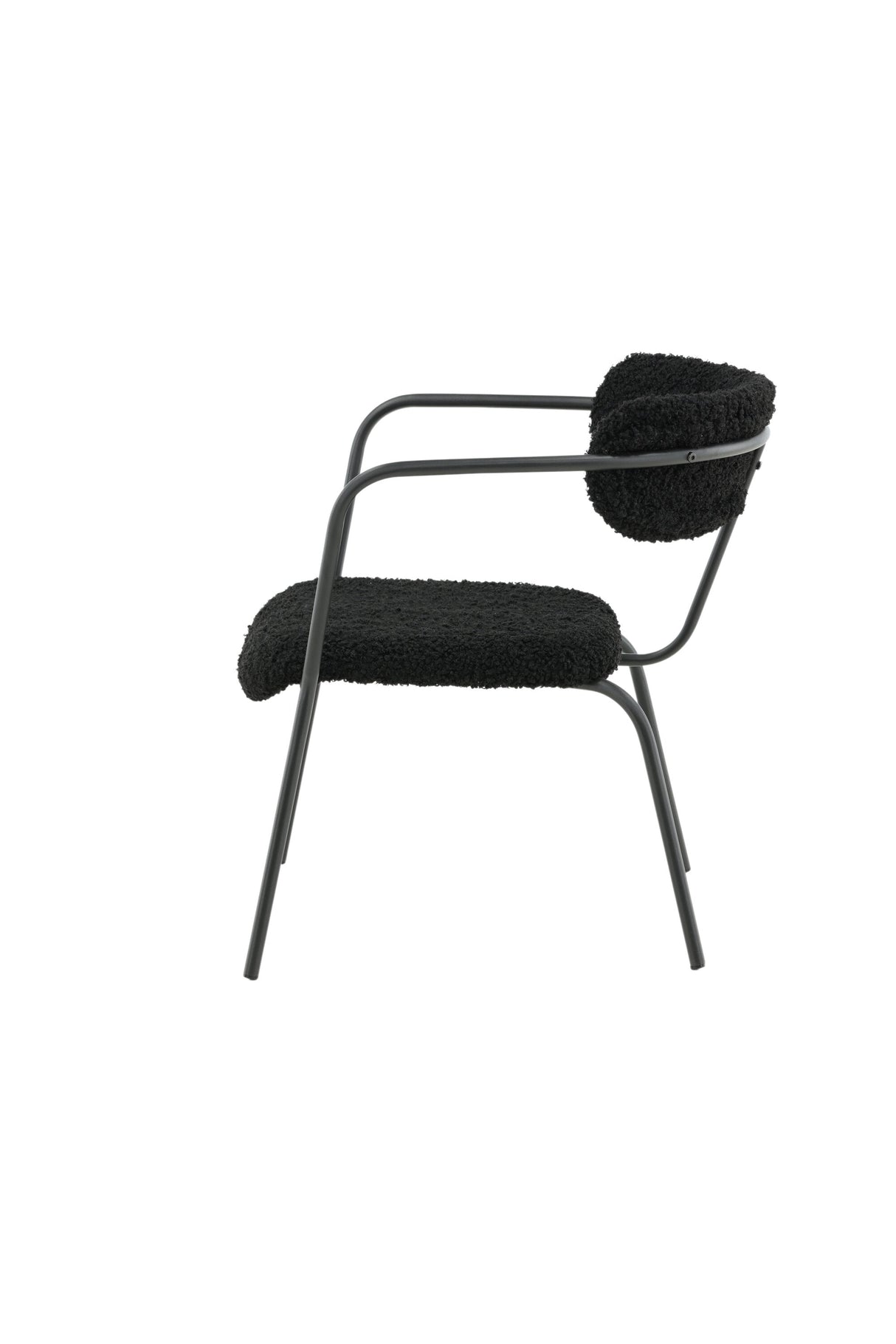 Duffy Sessel - schwarz/Polyester - Teddy - Sessel - ALVAHOME