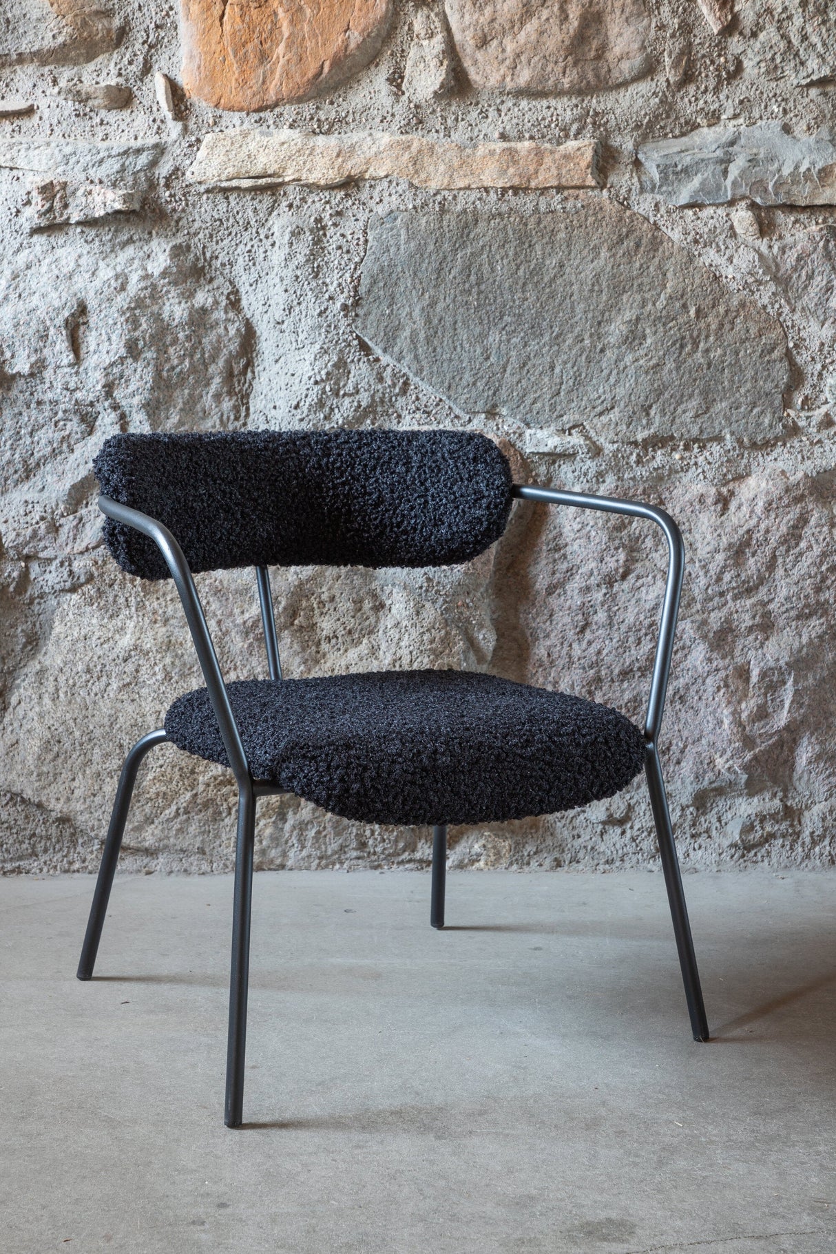 Duffy Sessel - schwarz/Polyester - Teddy - Sessel - ALVAHOME