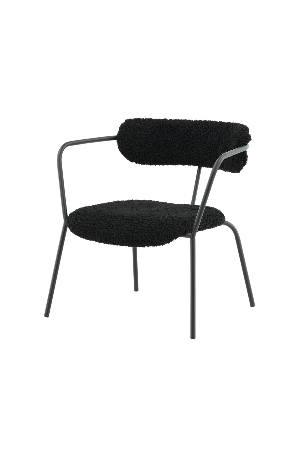 Duffy Sessel - schwarz/Polyester - Teddy - Sessel - ALVAHOME
