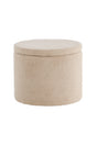 Dunken Pouf - beige/Polyester - Teddy - Ottomane / Poufs - ALVAHOME