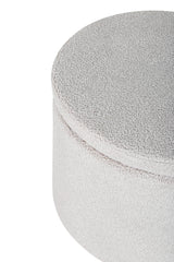 Dunken Pouf - greige/Polyester - Teddy - Ottomane / Poufs - ALVAHOME