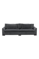 Durham 3 - Sitzer Sofa - dunkelgrau/Polyester - 3 - Sitzer Sofas - ALVAHOME