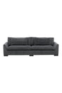 Durham 3 - Sitzer Sofa - dunkelgrau/Polyester - 3 - Sitzer Sofas - ALVAHOME