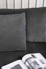 Durham 3 - Sitzer Sofa - dunkelgrau/Polyester - 3 - Sitzer Sofas - ALVAHOME