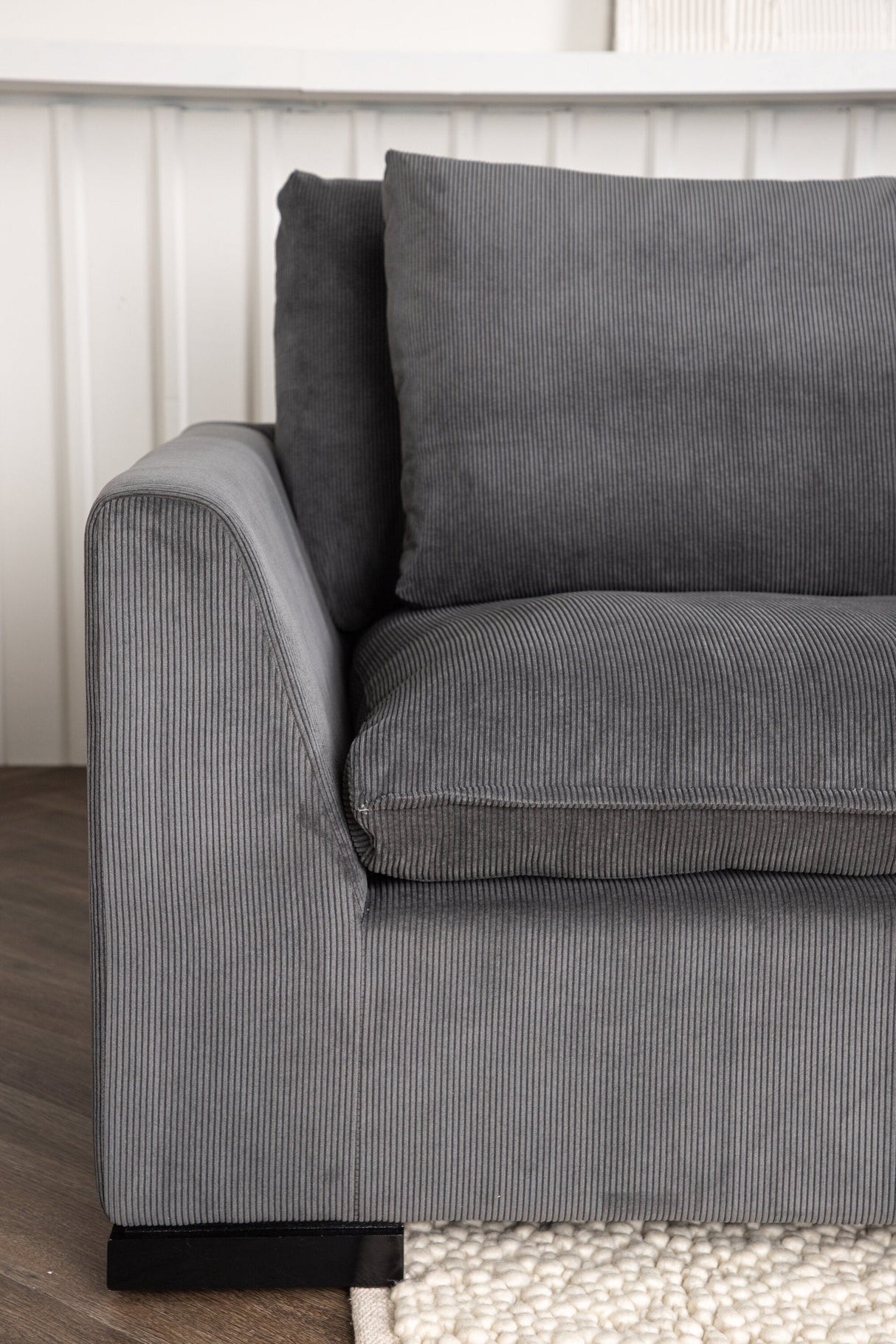 Durham 3 - Sitzer Sofa - dunkelgrau/Polyester - 3 - Sitzer Sofas - ALVAHOME