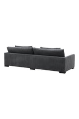 Durham 3 - Sitzer Sofa - dunkelgrau/Polyester - 3 - Sitzer Sofas - ALVAHOME