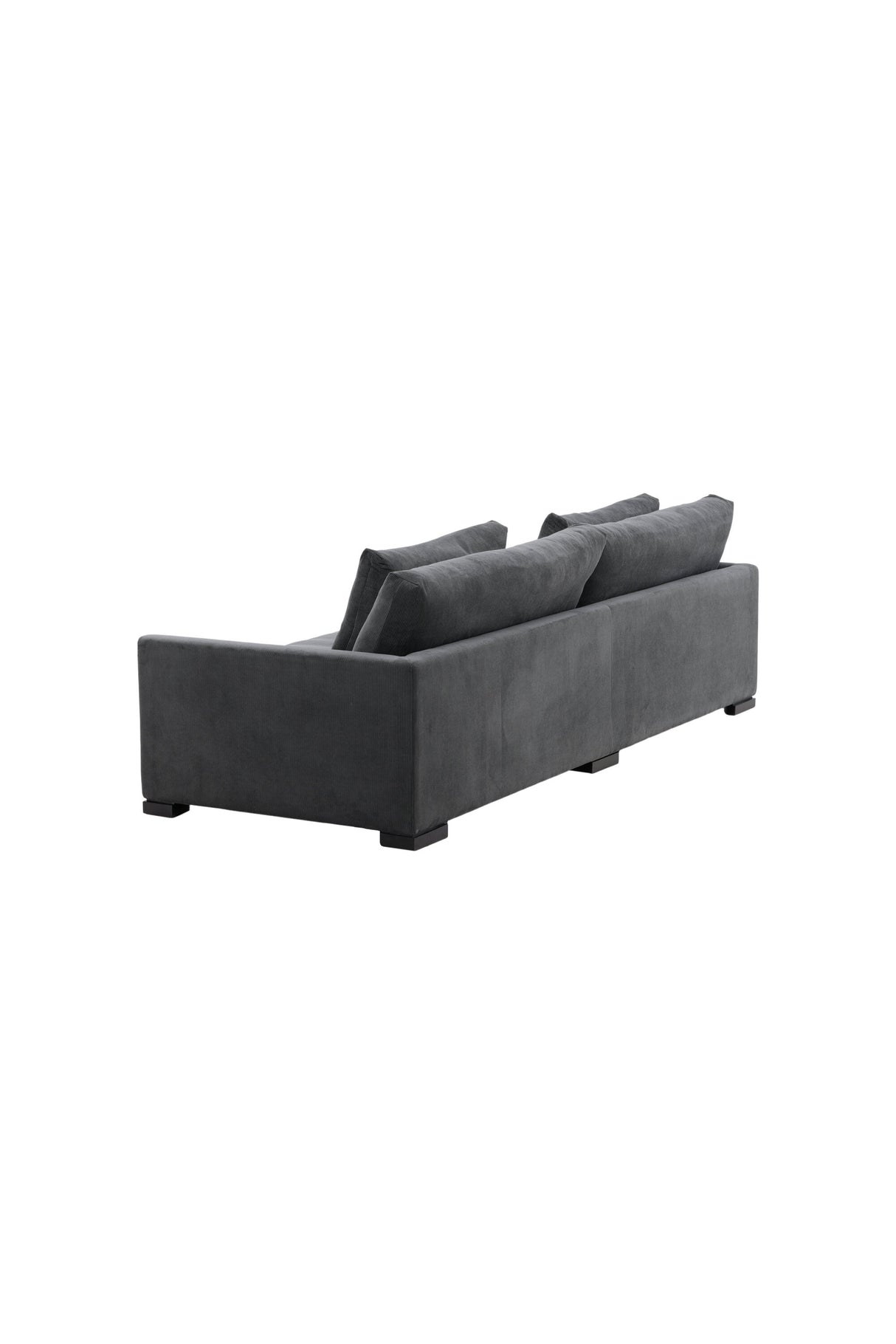 Durham 3 - Sitzer Sofa - dunkelgrau/Polyester - 3 - Sitzer Sofas - ALVAHOME