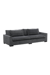 Durham 3 - Sitzer Sofa - dunkelgrau/Polyester - 3 - Sitzer Sofas - ALVAHOME
