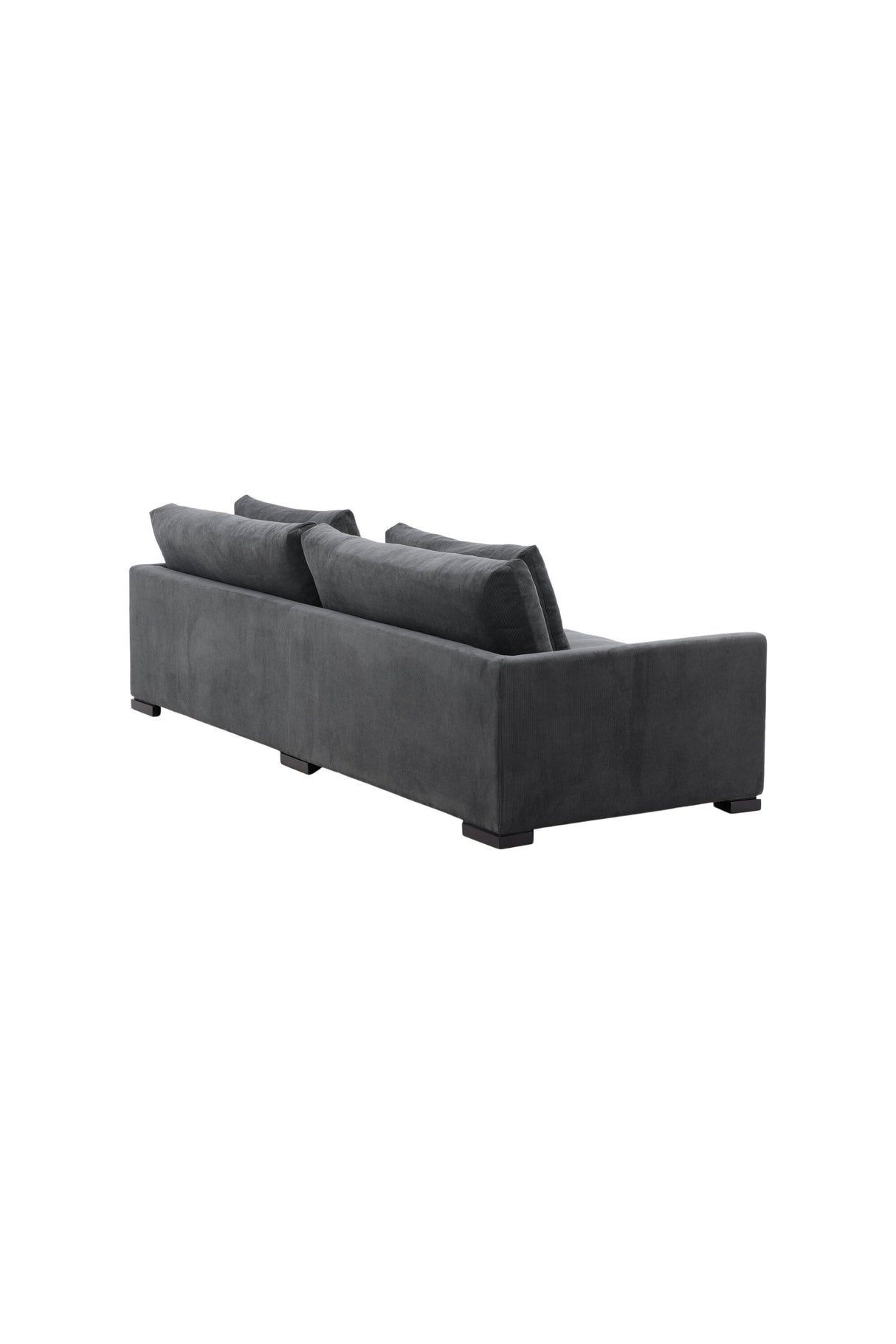 Durham 3 - Sitzer Sofa - dunkelgrau/Polyester - 3 - Sitzer Sofas - ALVAHOME