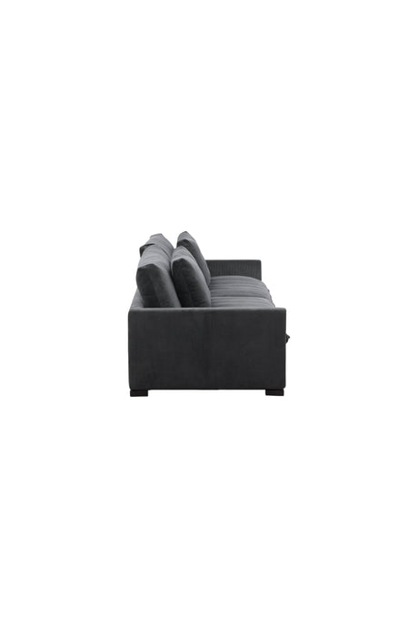 Durham 3 - Sitzer Sofa - dunkelgrau/Polyester - 3 - Sitzer Sofas - ALVAHOME