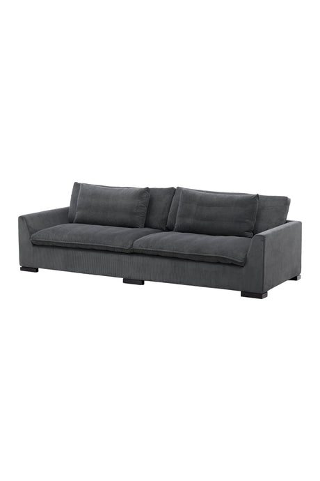 Durham 3 - Sitzer Sofa - dunkelgrau/Polyester - 3 - Sitzer Sofas - ALVAHOME
