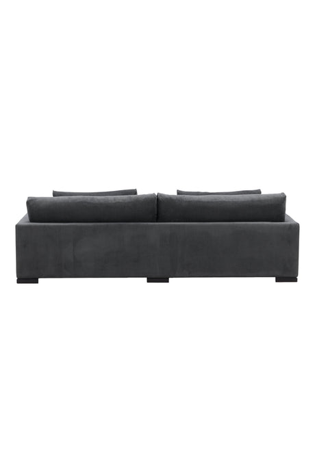 Durham 3 - Sitzer Sofa - dunkelgrau/Polyester - 3 - Sitzer Sofas - ALVAHOME
