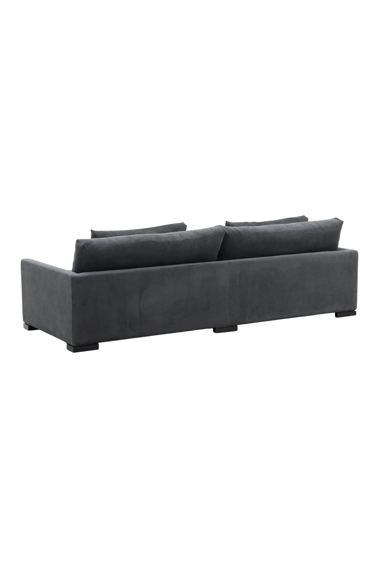 Durham 3 - Sitzer Sofa - dunkelgrau/Polyester - 3 - Sitzer Sofas - ALVAHOME