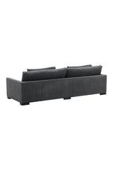 Durham 3 - Sitzer Sofa - dunkelgrau/Polyester - 3 - Sitzer Sofas - ALVAHOME