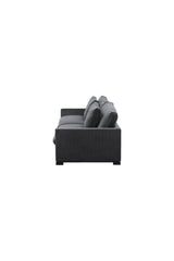 Durham 3 - Sitzer Sofa - dunkelgrau/Polyester - 3 - Sitzer Sofas - ALVAHOME