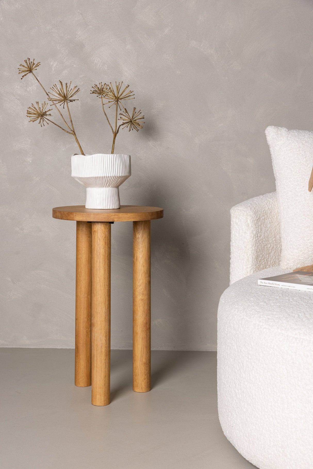 Duxbury Beistelltisch - braun/Gummi - Holz - Beistelltische - ALVAHOME