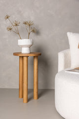 Duxbury Beistelltisch - braun/Gummi - Holz - Beistelltische - ALVAHOME