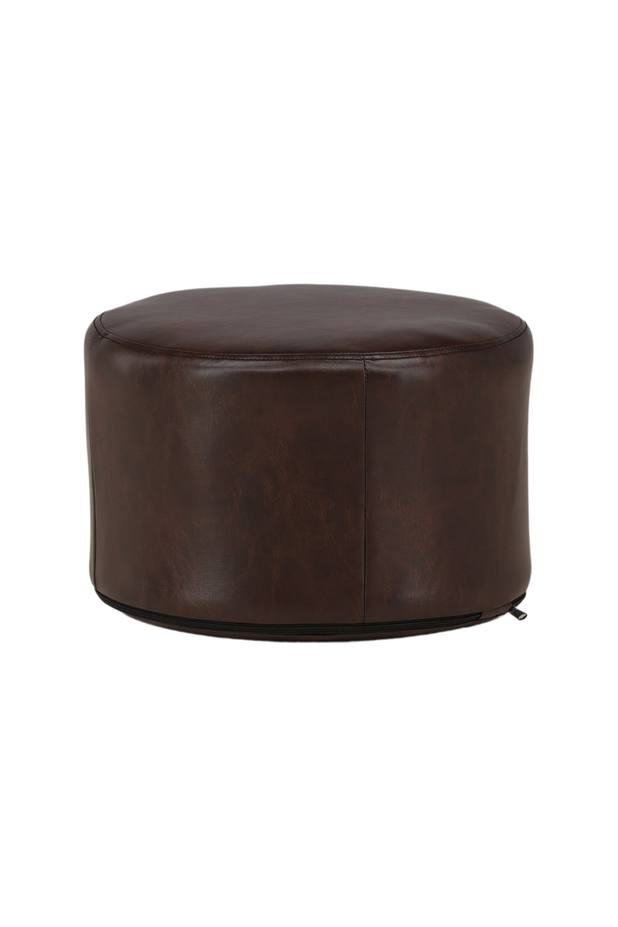 Eastport Pouf - braun/PU - Ottomane / Poufs - ALVAHOME