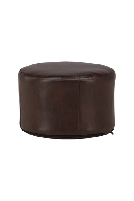 Eastport Pouf - braun/PU - Ottomane / Poufs - ALVAHOME