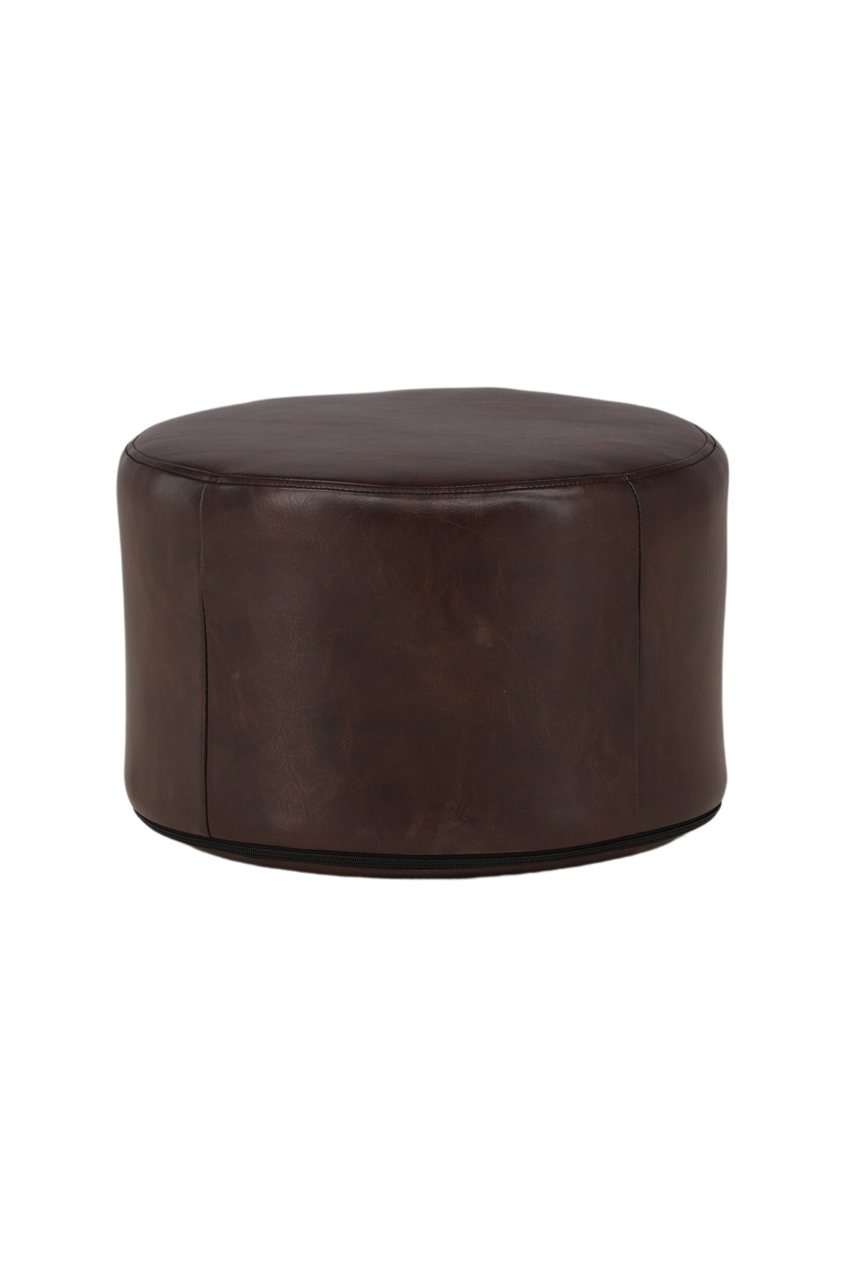 Eastport Pouf - braun/PU - Ottomane / Poufs - ALVAHOME
