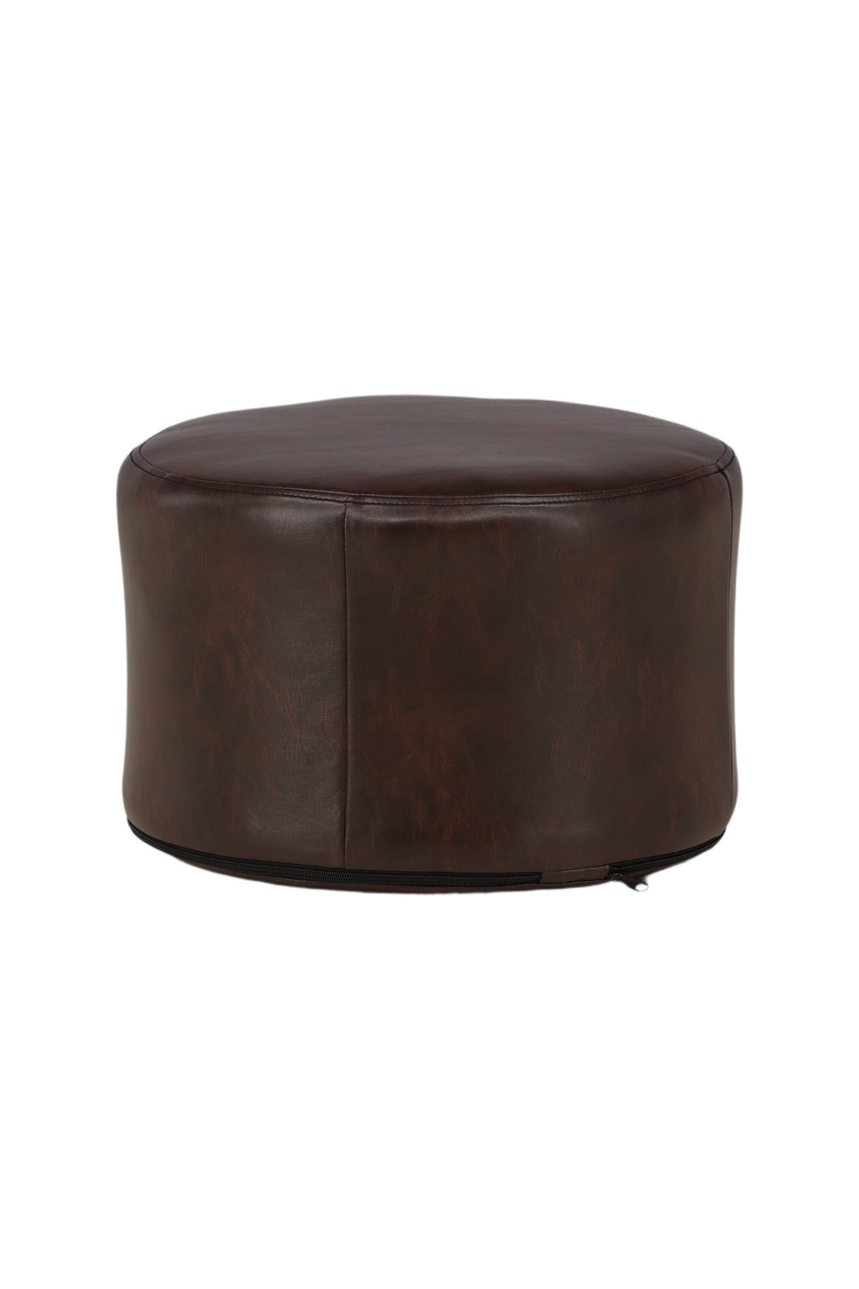 Eastport Pouf - braun/PU - Ottomane / Poufs - ALVAHOME