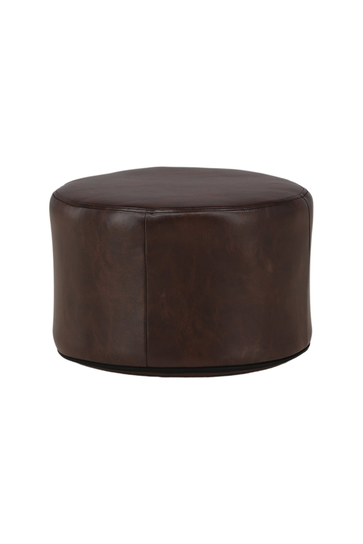 Eastport Pouf - braun/PU - Ottomane / Poufs - ALVAHOME