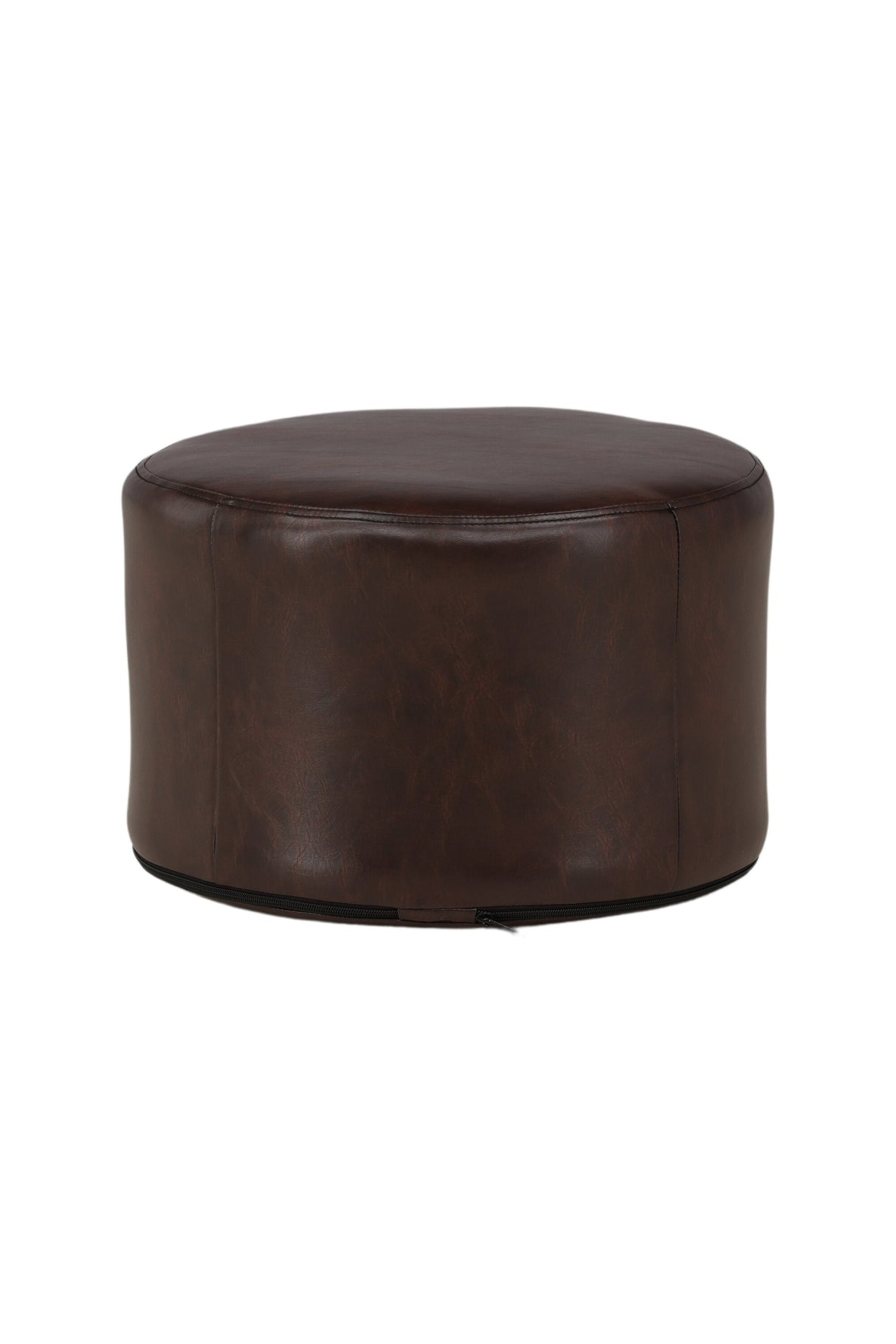 Eastport Pouf - braun/PU - Ottomane / Poufs - ALVAHOME