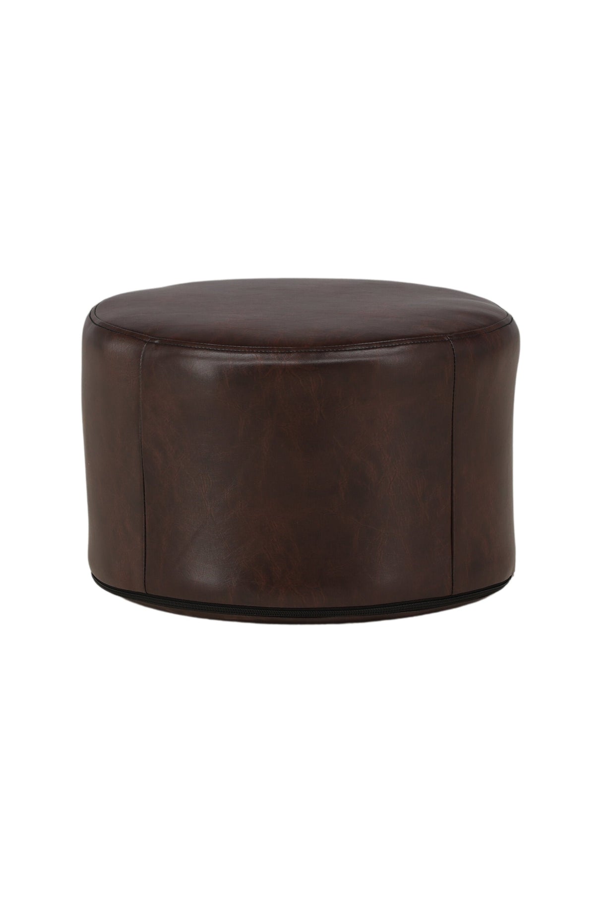Eastport Pouf - braun/PU - Ottomane / Poufs - ALVAHOME