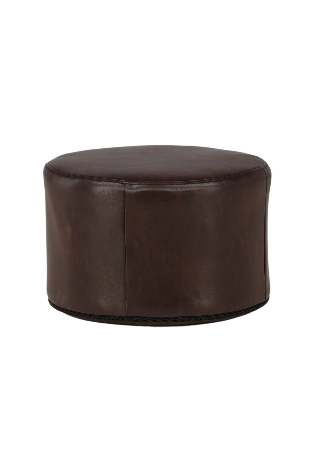 Eastport Pouf - braun/PU - Ottomane / Poufs - ALVAHOME