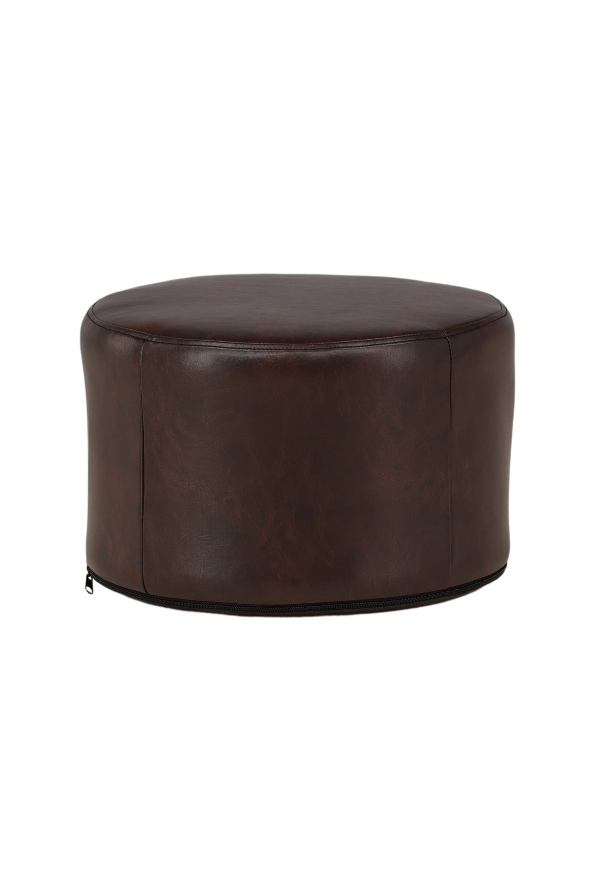 Eastport Pouf - braun/PU - Ottomane / Poufs - ALVAHOME