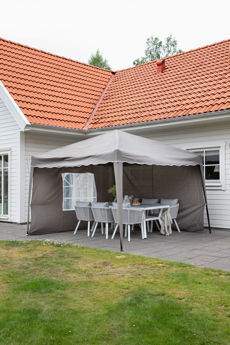 Easy Up Pavillion - braun/Polyester - Pavillions - ALVAHOME