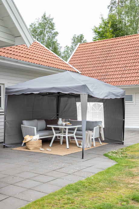 Easy Up Pavillion - grau/Polyester - Pavillions - ALVAHOME