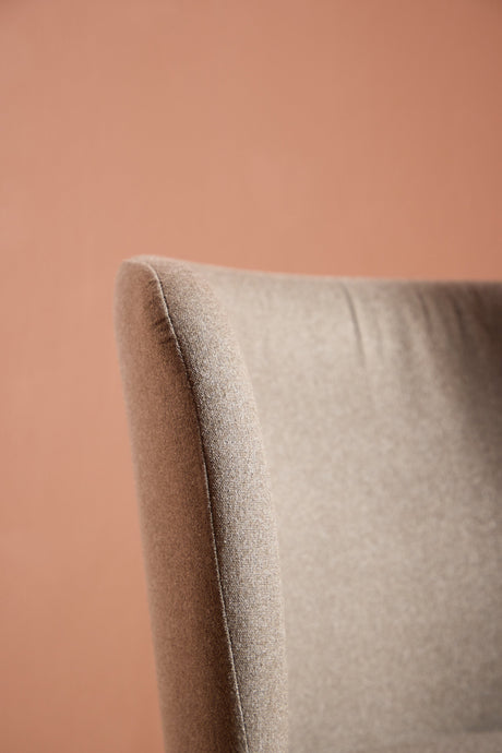 Edina Esszimmerstuhl - braun/Polyester - Leinen - Essstühle - ALVAHOME