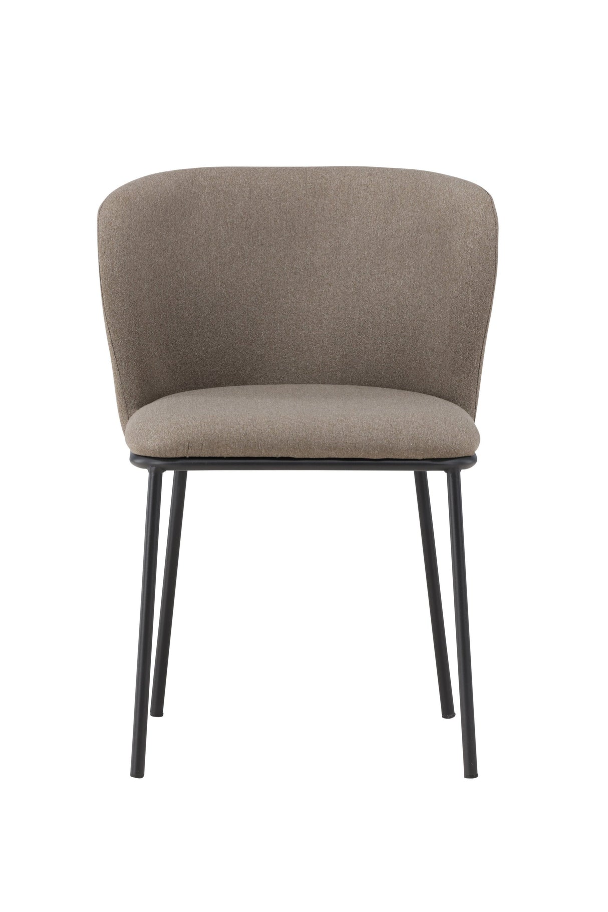 Edina Esszimmerstuhl - braun/Polyester - Leinen - Essstühle - ALVAHOME