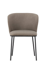 Edina Esszimmerstuhl - braun/Polyester - Leinen - Essstühle - ALVAHOME