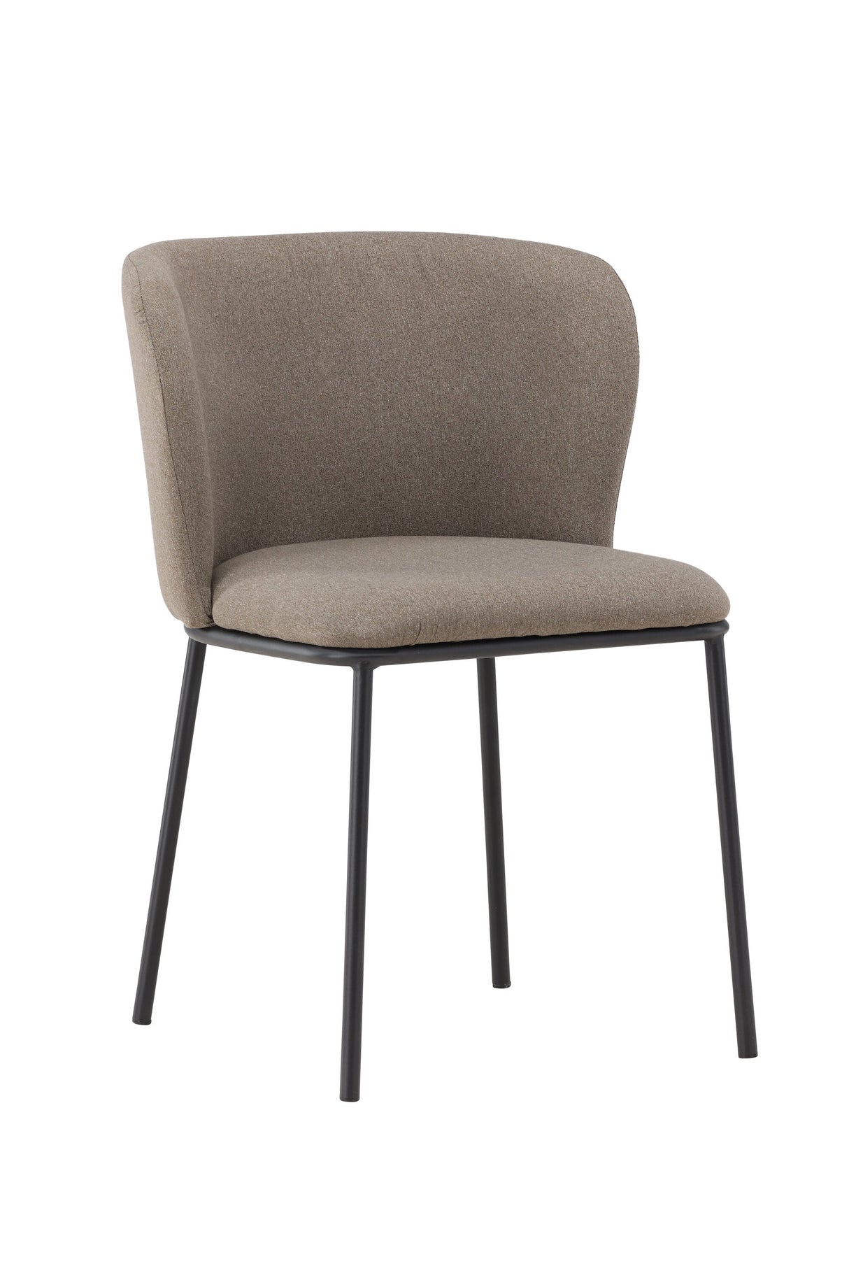 Edina Esszimmerstuhl - braun/Polyester - Leinen - Essstühle - ALVAHOME