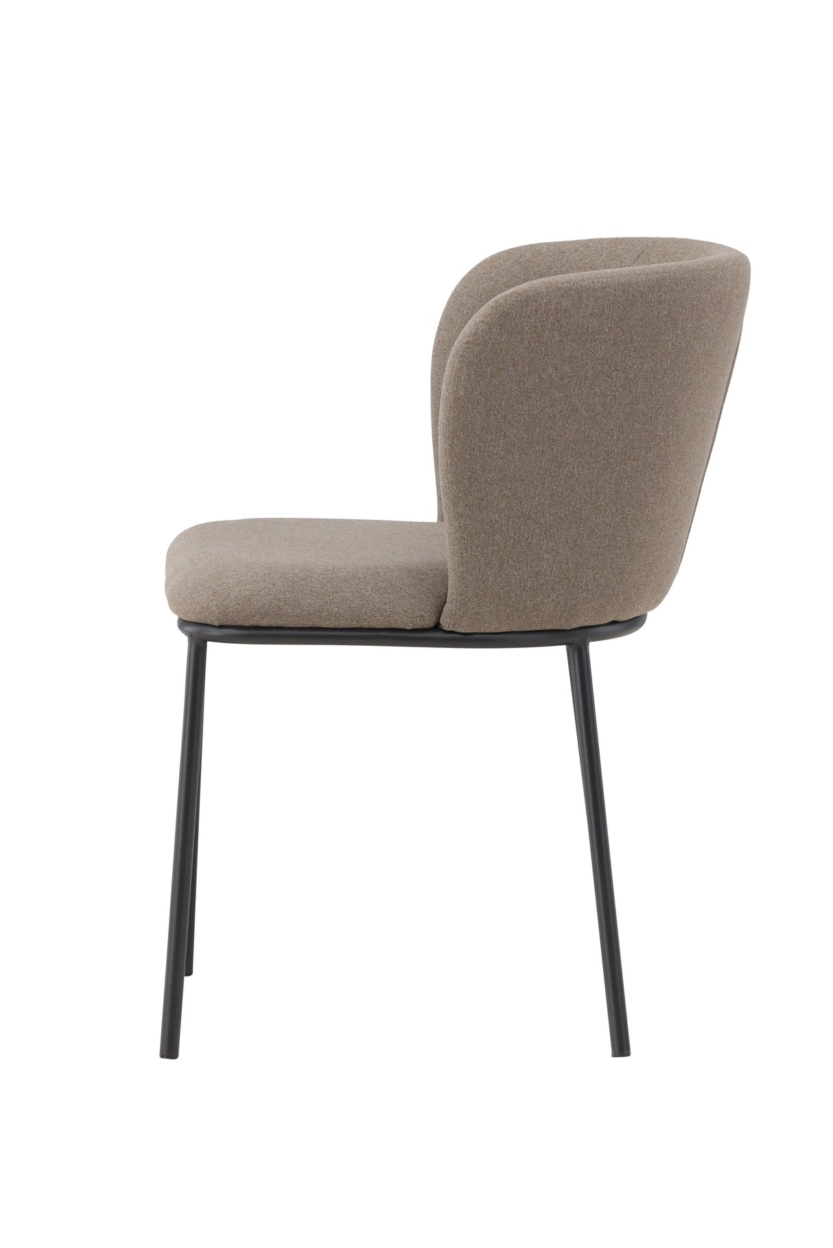 Edina Esszimmerstuhl - braun/Polyester - Leinen - Essstühle - ALVAHOME