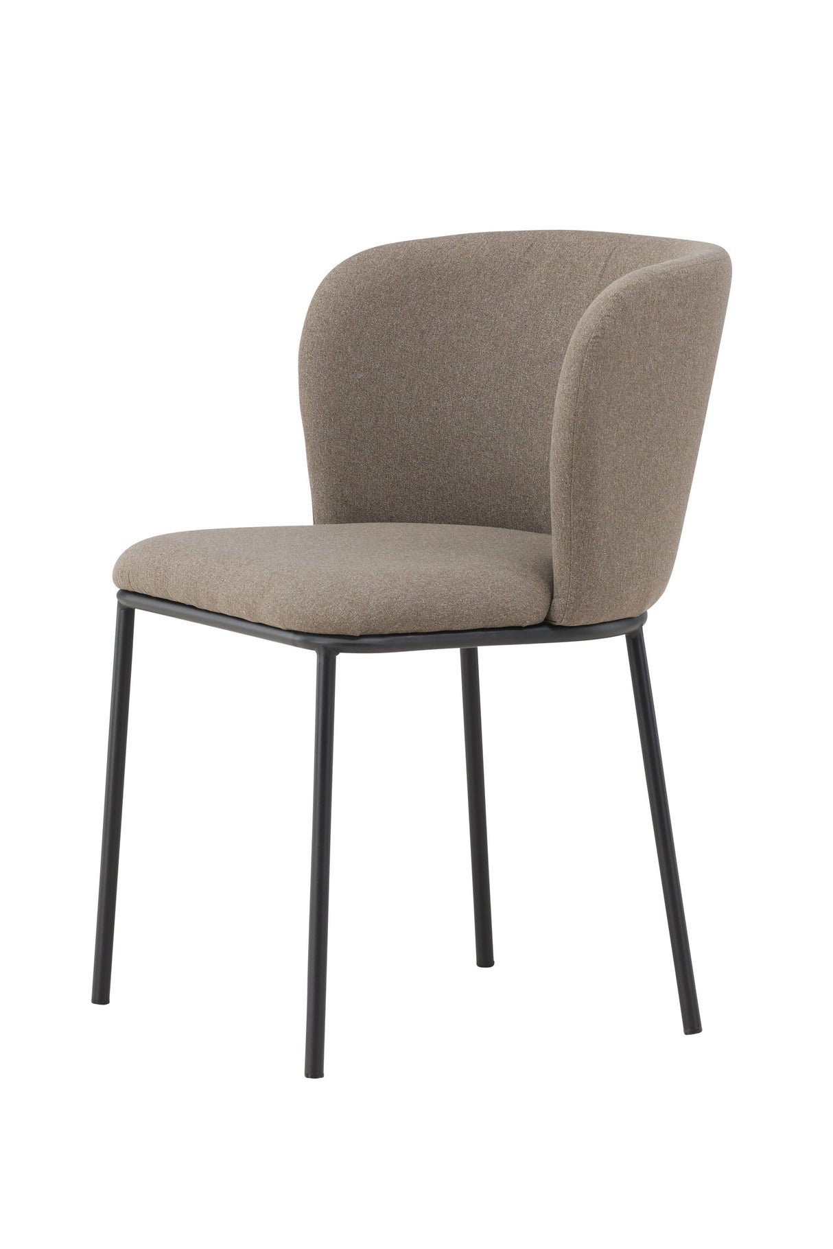 Edina Esszimmerstuhl - braun/Polyester - Leinen - Essstühle - ALVAHOME