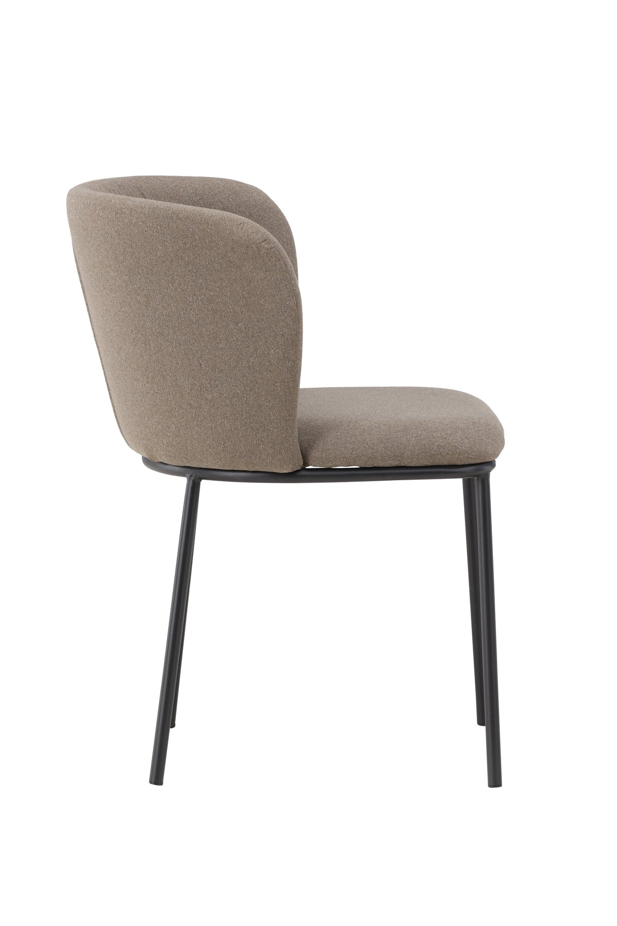 Edina Esszimmerstuhl - braun/Polyester - Leinen - Essstühle - ALVAHOME