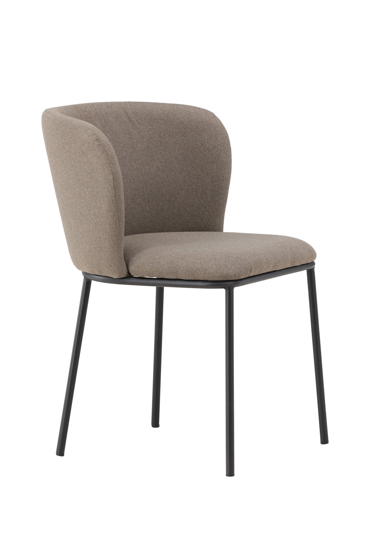 Edina Esszimmerstuhl - braun/Polyester - Leinen - Essstühle - ALVAHOME