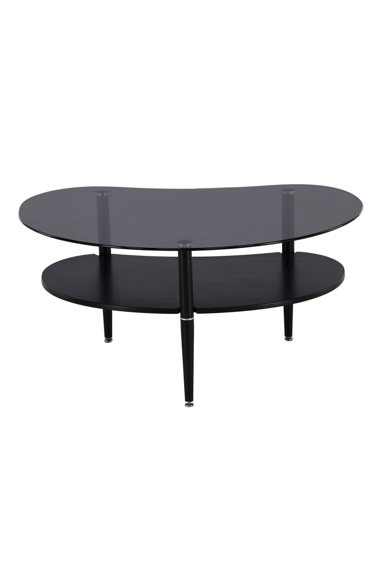 Egg Couchtisch - schwarz/Glas - Couchtische - ALVAHOME